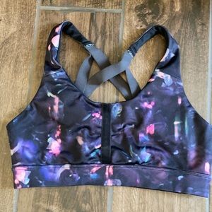 Velvet Accent Sports Bra Size S
